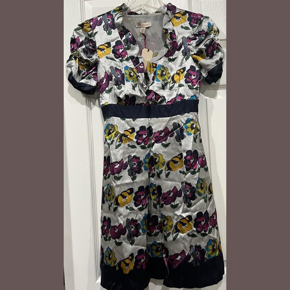 $295 NWT TED BAKER MORARUS FLOWE CHAIN PRINCESS DRESS